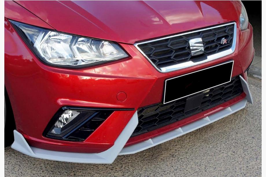 Seat Ibiza 2010–2017 Přední lip spoiler DPT V-2 (lesklá černá) Image