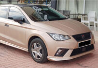 Seat Ibiza 2010–2017 Přední lip nástavec DPT V-3 (černý lesk) fotografie 2