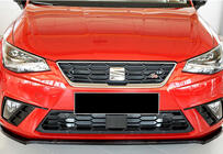 Seat Ibiza 2010–2017 Přední lip spoiler DPT V-4 (lesklá černá) fotografie 2