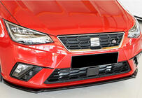Seat Ibiza 2010–2017 Přední lip spoiler DPT V-4 (lesklá černá) fotografie 3
