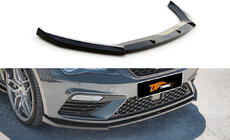 Seat Leon 2013–2020 Přední lip spoiler DPT (2017-2020, černý lesk) fotografie 1