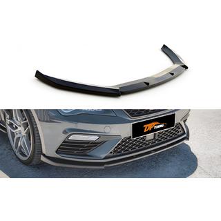 Přední lip spoiler DPT (2017-2020, černý lesk) Seat Leon 2013–2020