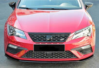 Seat Leon 2013–2020 Přední lip spoiler DPT pro Cupra (2017-2020, černý lesk) fotografie 2