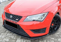 Seat Leon 2013–2020 Přední lip spoiler DPT (Cupra, 2013-2016, černý lesk) fotografie 1