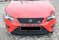 Seat Leon 2013–2020 Přední lip spoiler DPT (Cupra, 2013-2016, černý lesk) fotografie 3