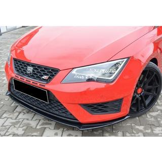 Přední lip spoiler DPT (Cupra, 2013-2016, černý lesk) Seat Leon 2013–2020 fotografie 1
