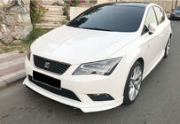 Seat Leon 2013–2020 Přední lip nástavec DPT V-1 (2013-2016, k lakování) fotografie 3