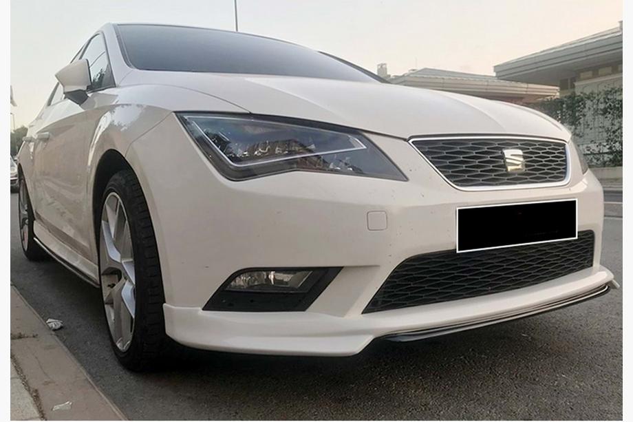 Seat Leon 2013–2020 Přední lip nástavec DPT V-1 (2013-2016, k lakování) Image