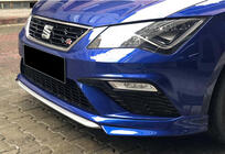 Seat Leon 2013–2020 Přední lip nástavec DPT V-1 (2017-2020, černá lesklá) fotografie 3