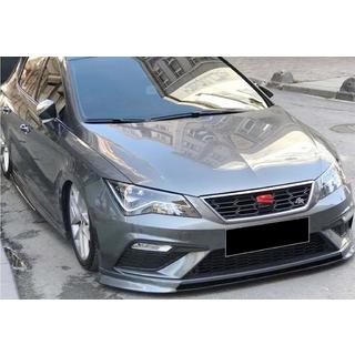 Přední lip nástavec nárazníku DPT V-2 (2017-2020, černý lesk) Seat Leon 2013–2020 fotografie 1