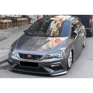 Přední lip nástavec nárazníku DPT V-2 (2017-2020, černý lesk) Seat Leon 2013–2020 fotografie 2