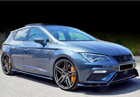 Seat Leon 2013–2020 Přední lip spoiler DPT V-3 (2017-2020, lesklá černá) fotografie 5