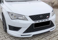 Seat Leon 2013–2020 Přední lip spoiler DPT V-5 (2017-2020, černý lesk) fotografie 1