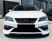 Seat Leon 2013–2020 Přední lip spoiler na nárazník DPT V-3 (2013-2016, lesklá černá) fotografie 2