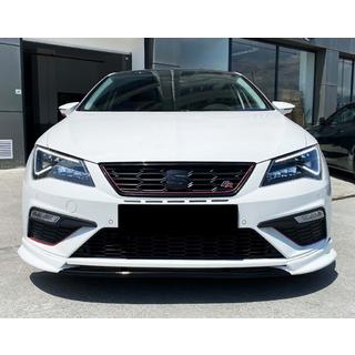 Přední lip spoiler na nárazník DPT V-3 (2013-2016, lesklá černá) Seat Leon 2013–2020 fotografie 2