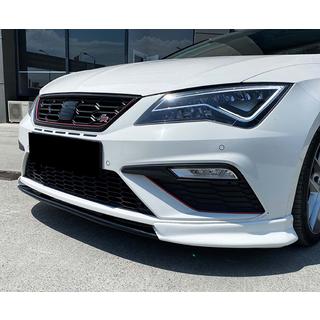 Přední lip spoiler na nárazník DPT V-3 (2013-2016, lesklá černá) Seat Leon 2013–2020 fotografie 1