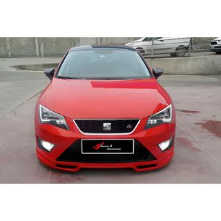 Přední lip spoiler DPT V-4 (2013-2016, černý lesk) Seat Leon 2013–2020