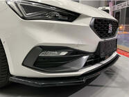 Seat Leon 2020– Přední lip spoiler DPT V-2 (lesklá černá) fotografie 1