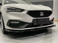 Seat Leon 2020– Přední lip spoiler DPT V-2 (lesklá černá) fotografie 4