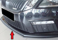 Skoda Octavia III A7 2013–2019 Přední lip spoiler DPT V-2 (2017-2019 RS, lesklá černá) fotografie 1