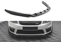 Skoda Octavia III A7 2013–2019 Přední lip spoiler DPT V-2 (pro RS, 2013-2017, lesklá černá) fotografie 1