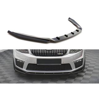 Přední lip spoiler DPT V-2 (pro RS, 2013-2017, lesklá černá) Skoda Octavia III A7 2013–2019 fotografie 1