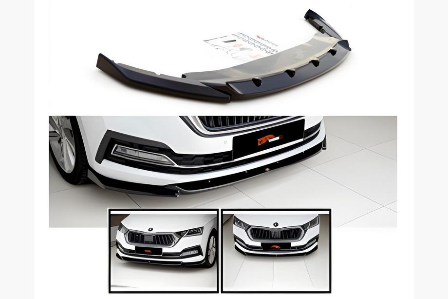 Skoda Octavia IV A8 2020– Přední lip spoiler DPT (lesklá černá) Fotografie 2