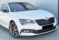 Skoda Superb 2015–2024 Přední lip spoiler DPT V-2 (2015-2020, černý lesk) fotografie 6