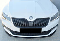 Skoda Superb 2015–2024 Přední lip spoiler DPT V-2 (2015-2020, černý lesk) fotografie 4