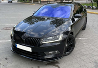 Skoda Superb 2015–2024 Přední lip spoiler DPT V-2 (2015-2020, černý lesk) fotografie 15