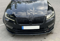 Skoda Superb 2015–2024 Přední lip spoiler DPT V-2 (2015-2020, černý lesk) fotografie 16