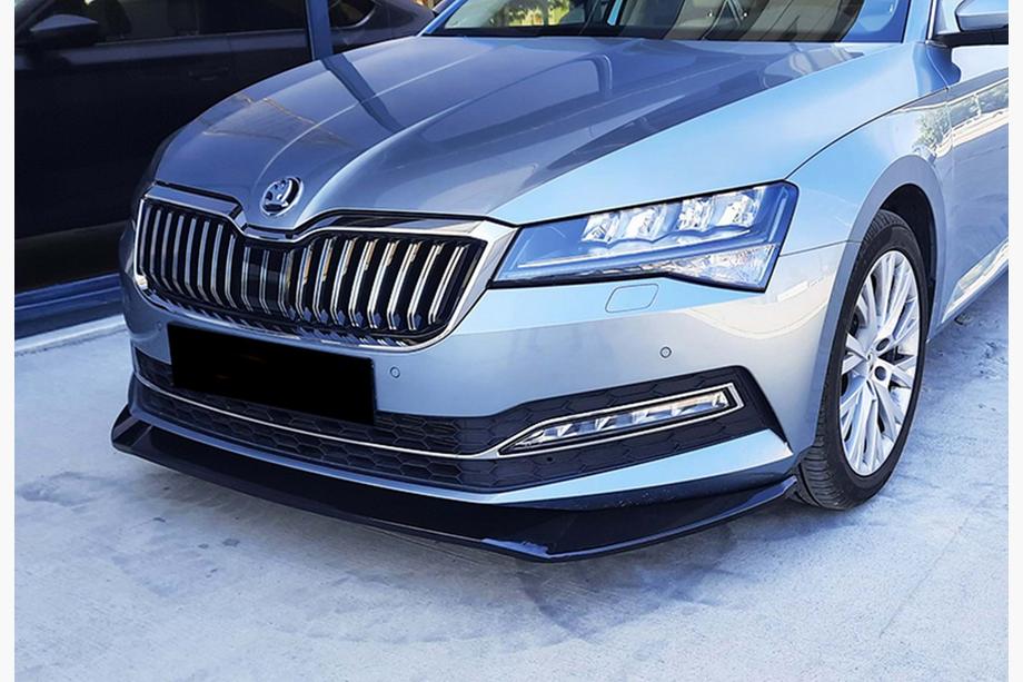 Skoda Superb 2015–2024 Přední lip spoiler DPT V-3 (2015-2020, lesklá černá) Image