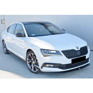 Přední lip nástavec na nárazník DPT V-4 (2015-2020, černý lesk) Skoda Superb 2015–2024 fotografie 1