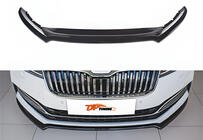 Skoda Superb 2015–2024 Přední lip spoiler DPT V-4 (2021-, lesklá černá) fotografie 1