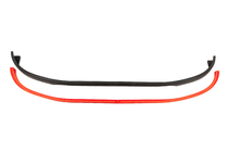 Univerzální přední lip spoiler DPT Red (ABS, černá lesklá) fotografie 5