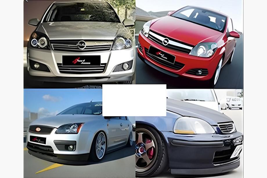 Univerzální přední lip spoiler DPT V-3 (ABS, černý lesk) Image