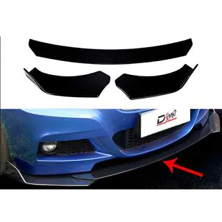 Univerzální přední lip spoiler DPT V-4 (ABS, černý lesk) fotografie 1