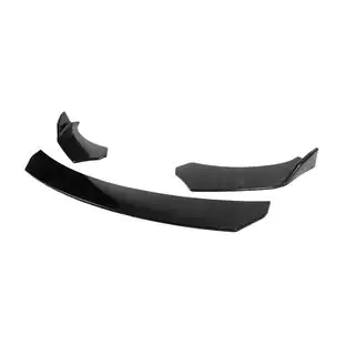 Univerzální přední lip spoiler DPT V-4 (ABS, černý lesk) fotografie 2