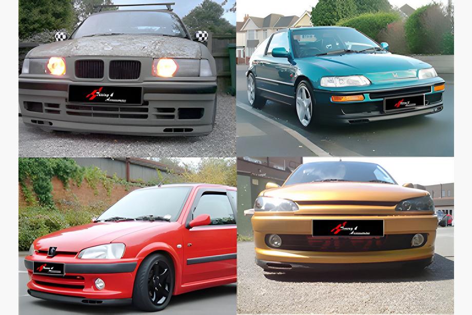 Univerzální přední lip spoiler na nárazník DPT V-7 (ABS, lesklá černá) Image