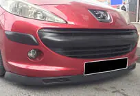 Univerzální přední lip spoiler DPT V-8 (ABS, černý lesk) fotografie 3