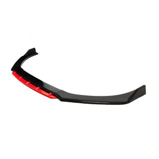Univerzální přední lip spoiler na nárazník DPT Red V-2 (ABS, černý lesk) fotografie 3