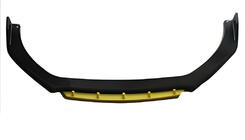 Univerzální přední lip spoiler na nárazník DPT Yellow V-2 (ABS, černý lesk) fotografie 1