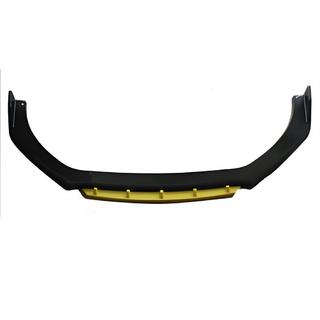 Univerzální přední lip spoiler na nárazník DPT Yellow V-2 (ABS, černý lesk)
