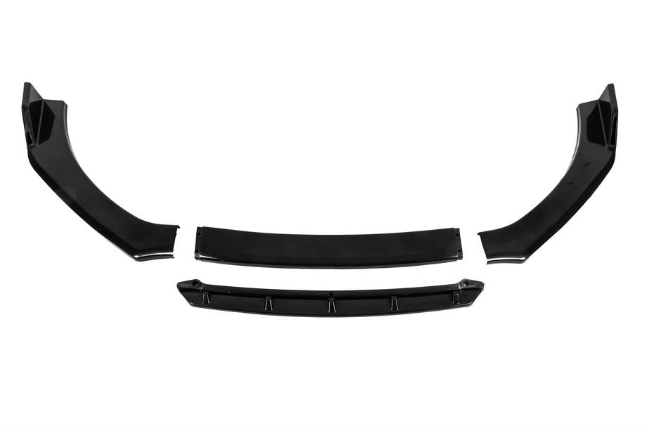 Univerzální přední lip spoiler DPT Black V-2 (ABS, černý lesk) Fotografie 4