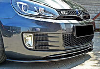 Volkswagen Golf 6 2008–2014 Přední lip spoiler DPT V-2 (pro GTI, černý lesk) fotografie 4
