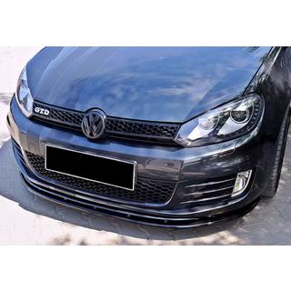 Přední lip spoiler DPT V-2 (pro GTI, černý lesk) Volkswagen Golf 6 2008–2014 fotografie 1