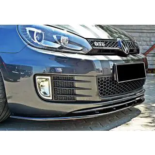 Přední lip spoiler DPT V-2 (pro GTI, černý lesk) fotografie 4