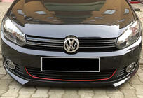 Volkswagen Golf 6 2008–2014 Přední lip spoiler DPT V-2 (k lakování) fotografie 1