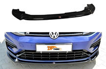 Volkswagen Golf 7/E-Golf 2012–2020 Přední lip spoiler DPT V-3 (pro R / R-Line HB, 2017-2019, lesklá černá) fotografie 1
