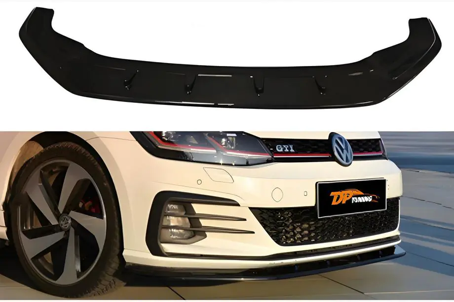 Volkswagen Golf 7/E-Golf 2012–2020 Přední lip nástavec DPT V-1 (pro GTI, 2017-2019, černý lesk) Image